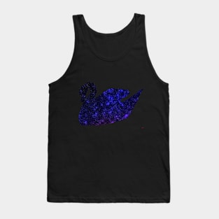 Space Silhouette Swan Tank Top